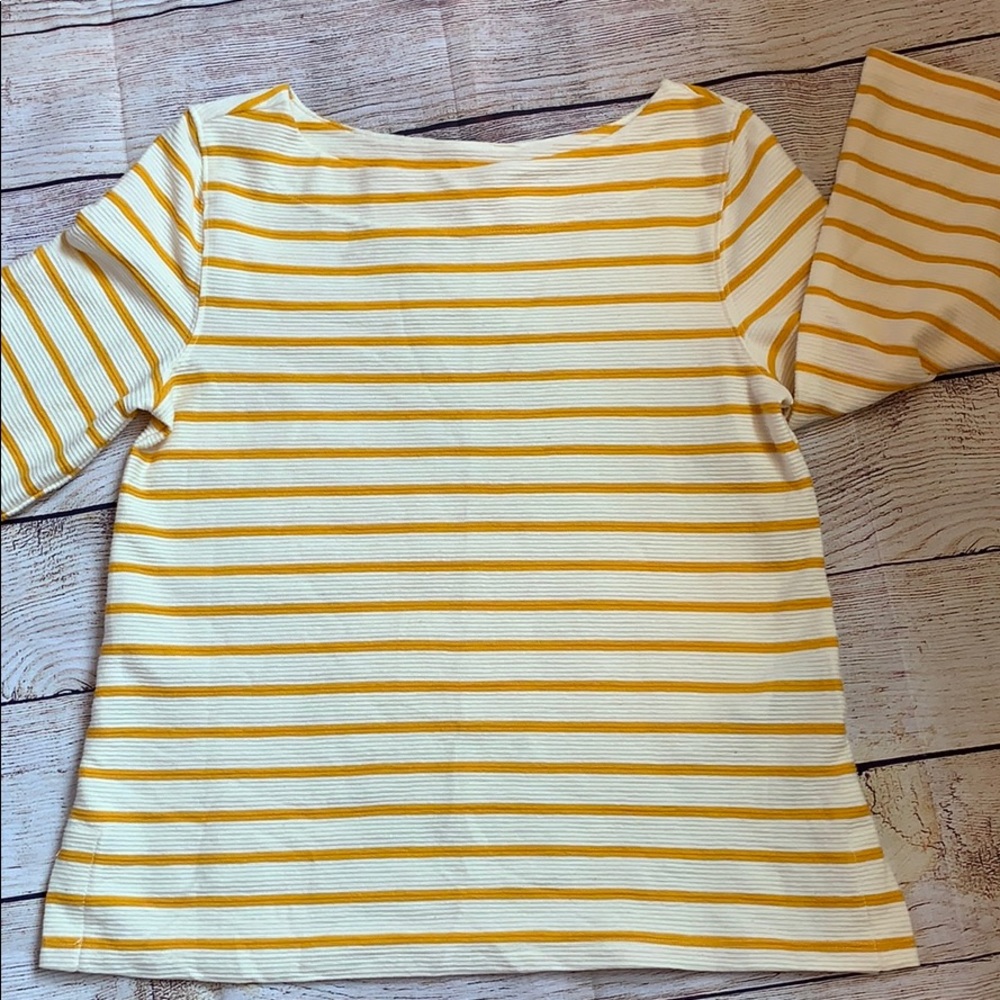 Old Navy gold striped top